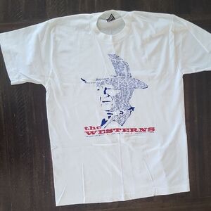 Vintage John Wayne The Westerns T-Shirt Size Large